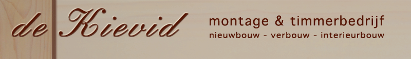 Logo Montage-en Timmerbedrijf De Kievid, Veenendaal