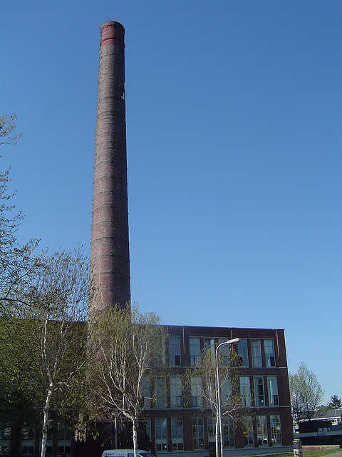 Schoorsteen in Enschede