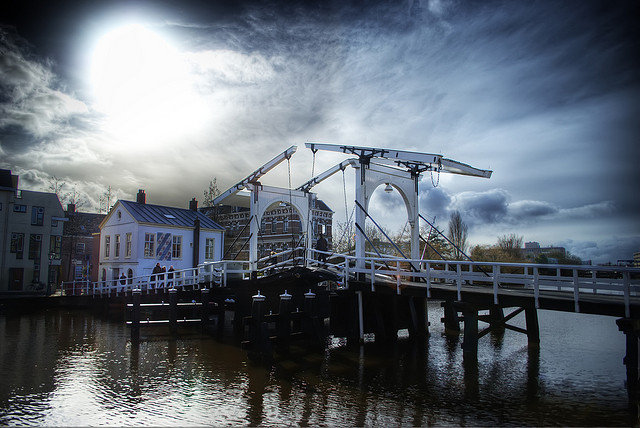 Ophaalbrug in Leiden