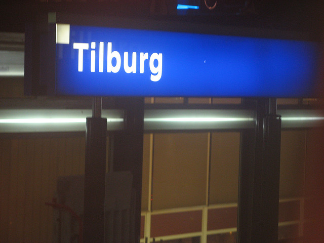 Stationsbord Tilburg