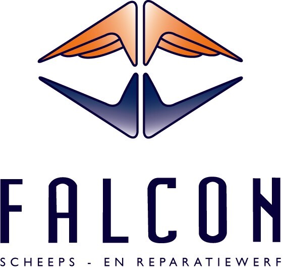 Logo Scheeps- en Reparatiewerf Falcon, Alphen aan den Rijn
