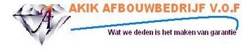 Logo Akik Afbouwbedrijf, Zaandam