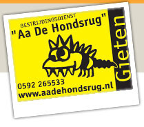 Logo AA De Hondsrug Bestrijding, Gieten