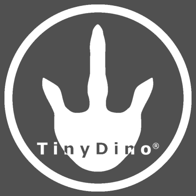 Logo Tiny Dino Production Design BV, Amersfoort