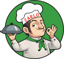 Logo Huisbereide pizza - Papa Carlo, Amsterdam