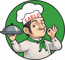 Logo Italiaanse keuken - Papa Carlo, Amsterdam