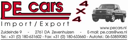 Logo Pe Cars, Zevenhuizen