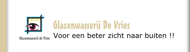 Logo Glazenwasserij de Vries, Emmen