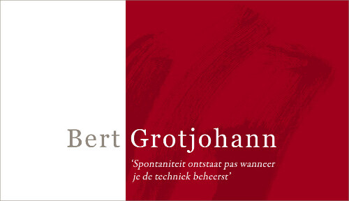 Logo Beeldend kunstenaar glazenier Bert Grotjohann, Amsterdam