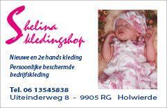 Logo Shelina kledingshop, Holwierde